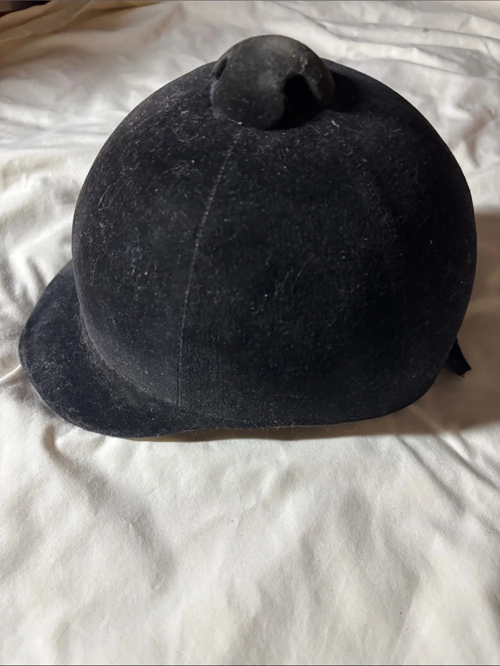 Vintage Black Velvet Riding Hat